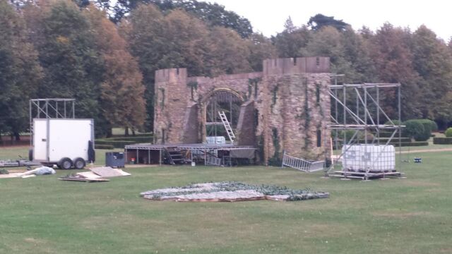 Expect a few posts this week about our biggest show of the year - NIGHT OF LEGENDS at  Wrest Park

Here are set build photos by William Freeman and @camel.event.production 

Next we will add the lights, sound, actors, the birds of prey and horses and finally on Friday the audience!

Tickets can found via englishheritage the shows are at 7pm this Friday, Saturday and Sunday!

#nightoflegends #outdoortheatre #medievallegends #mythsandlegends #herosandvillains #wrestparkhouseandgardens #englishheritage